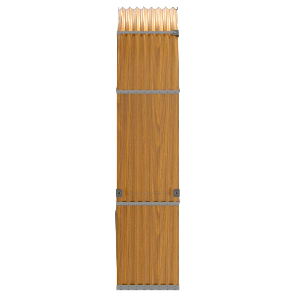 Držač za cjepanice izgledom drva 120x45x210 cm pocinčani čelik