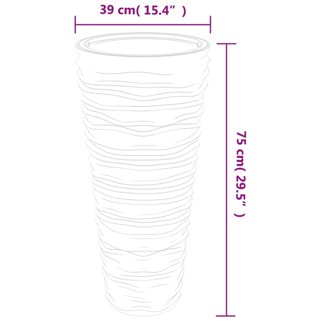 Sadilica s uklonjivom unutrašnjosti antracit 18/45 L PP