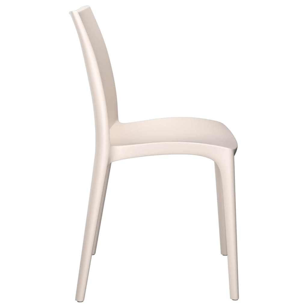 Vrtne stolice 2 kom krem 50 x 46 x 80 cm od polipropilena