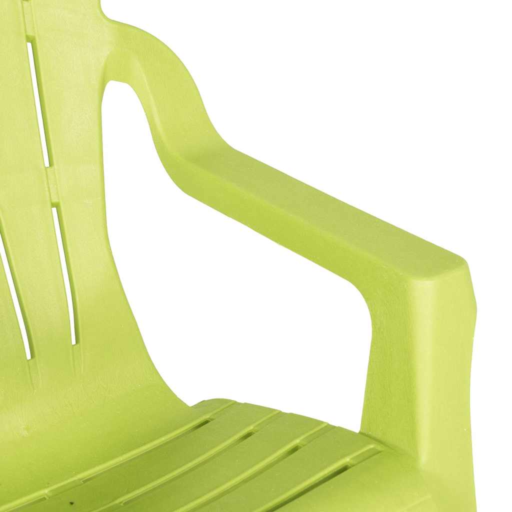 Vrtne stolice za djecu 2 kom zelene 37x34x44 cm PP izgled drva