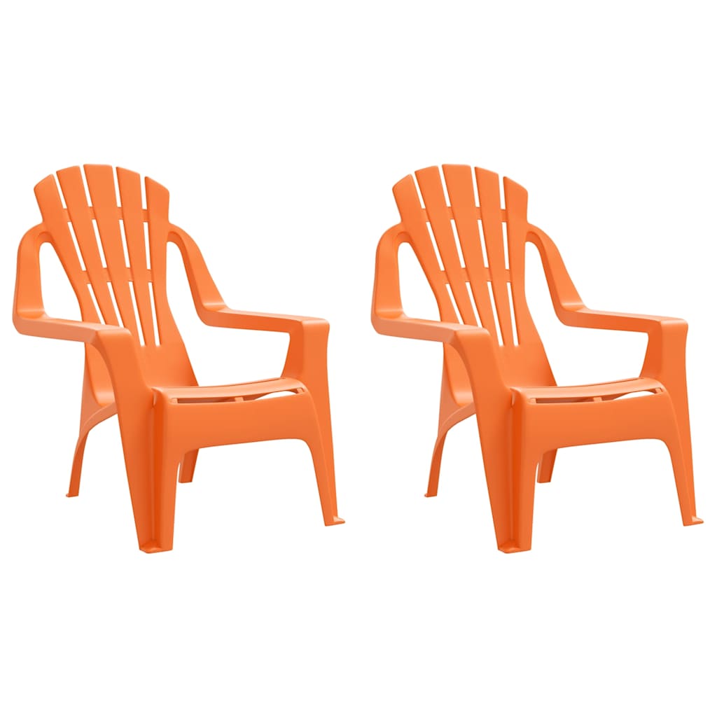 Vrtne stolice za djecu 2 kom 37x34x44 cm PP izgled drva