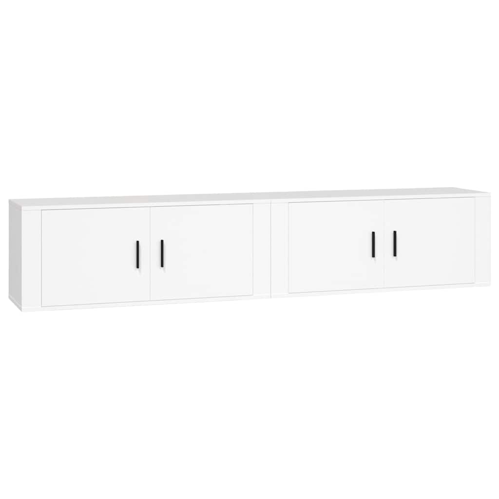 Zidni TV ormarići 2 kom bijeli 100x34,5x40 cm
