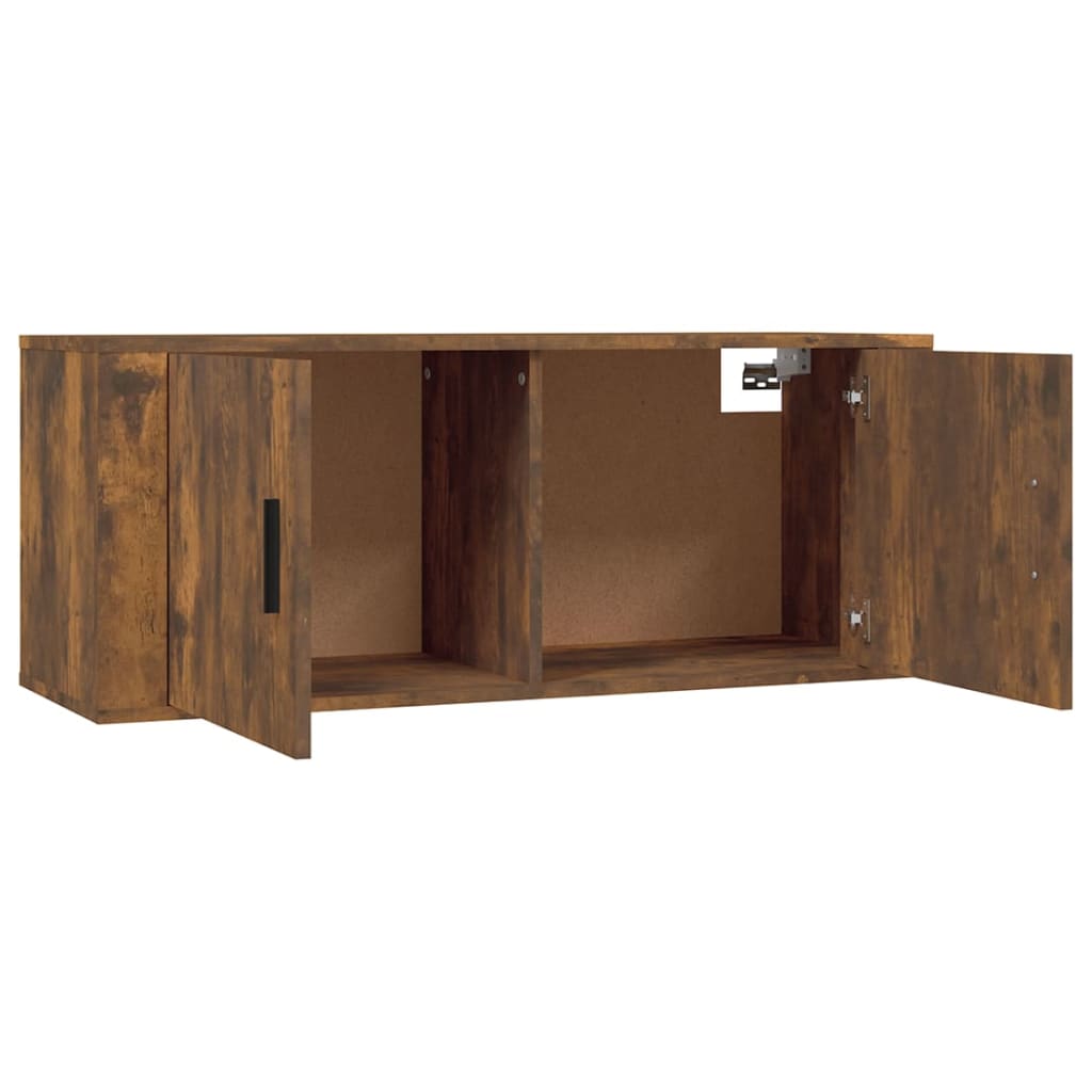Zidni TV ormarići 2 kom boja dimljenog hrasta 100x34,5x40 cm