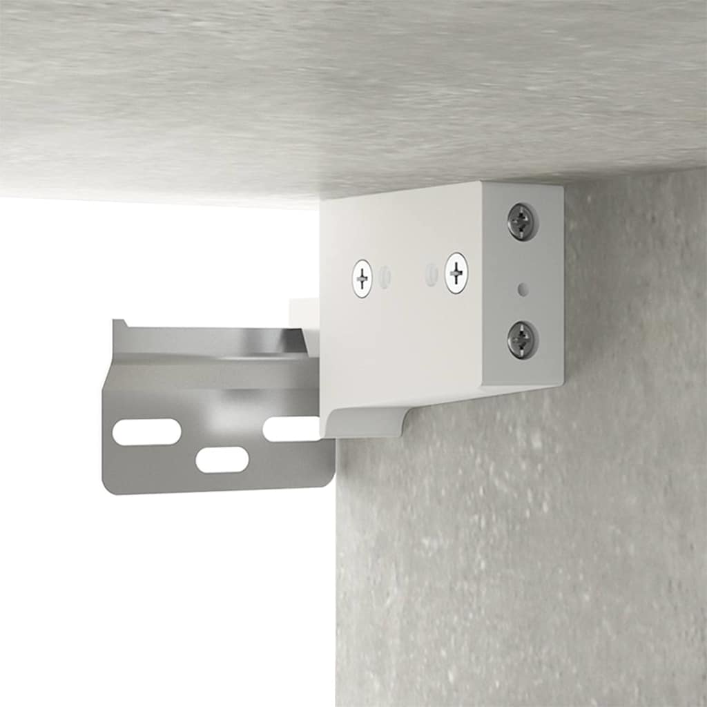 2-dijelni set TV ormarića siva betona konstruirano drvo