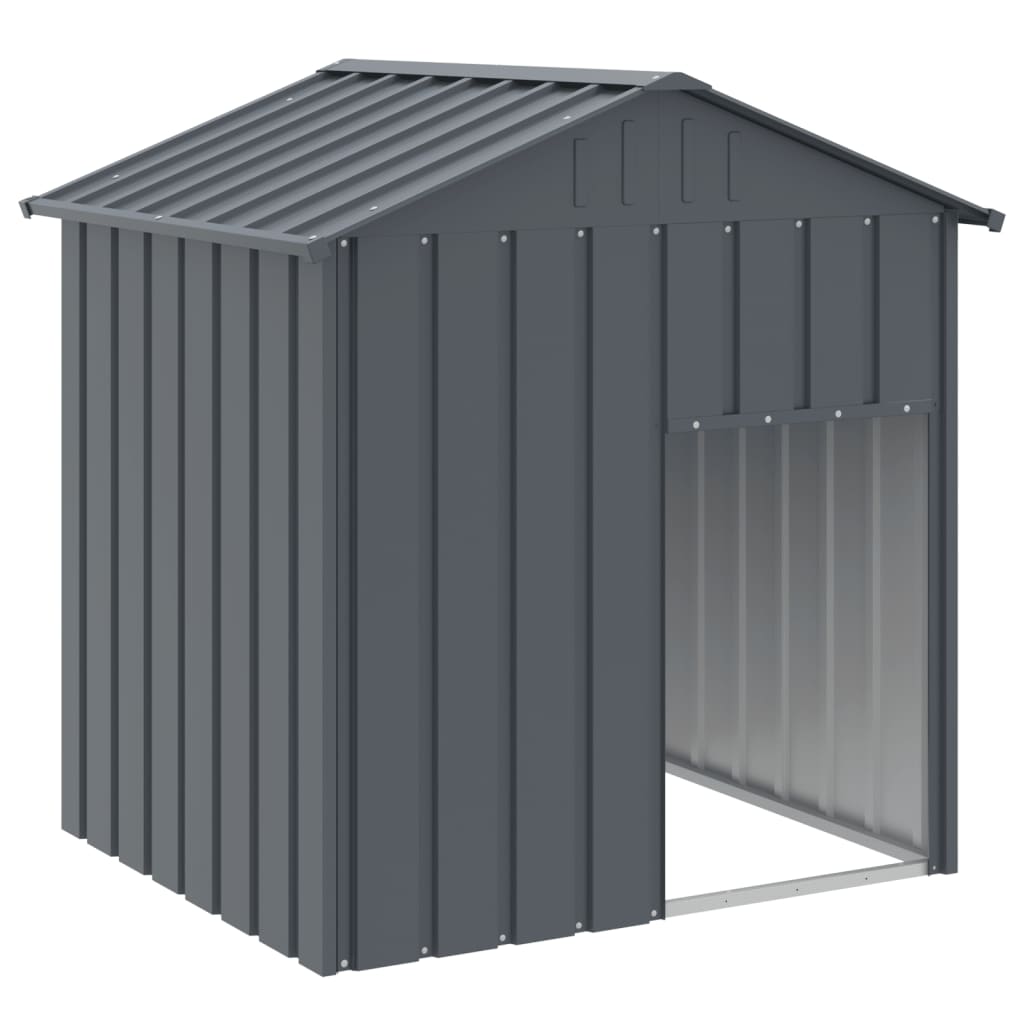Kućica za pse s krovom antracit 117x103x123 cm pocinčani čelik