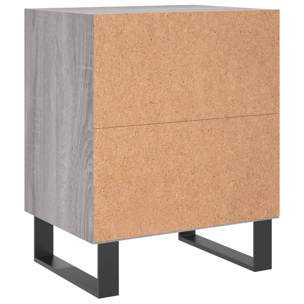 Noćni ormarići 2 kom boja hrasta 40x30x50 cm konstruirano drvo