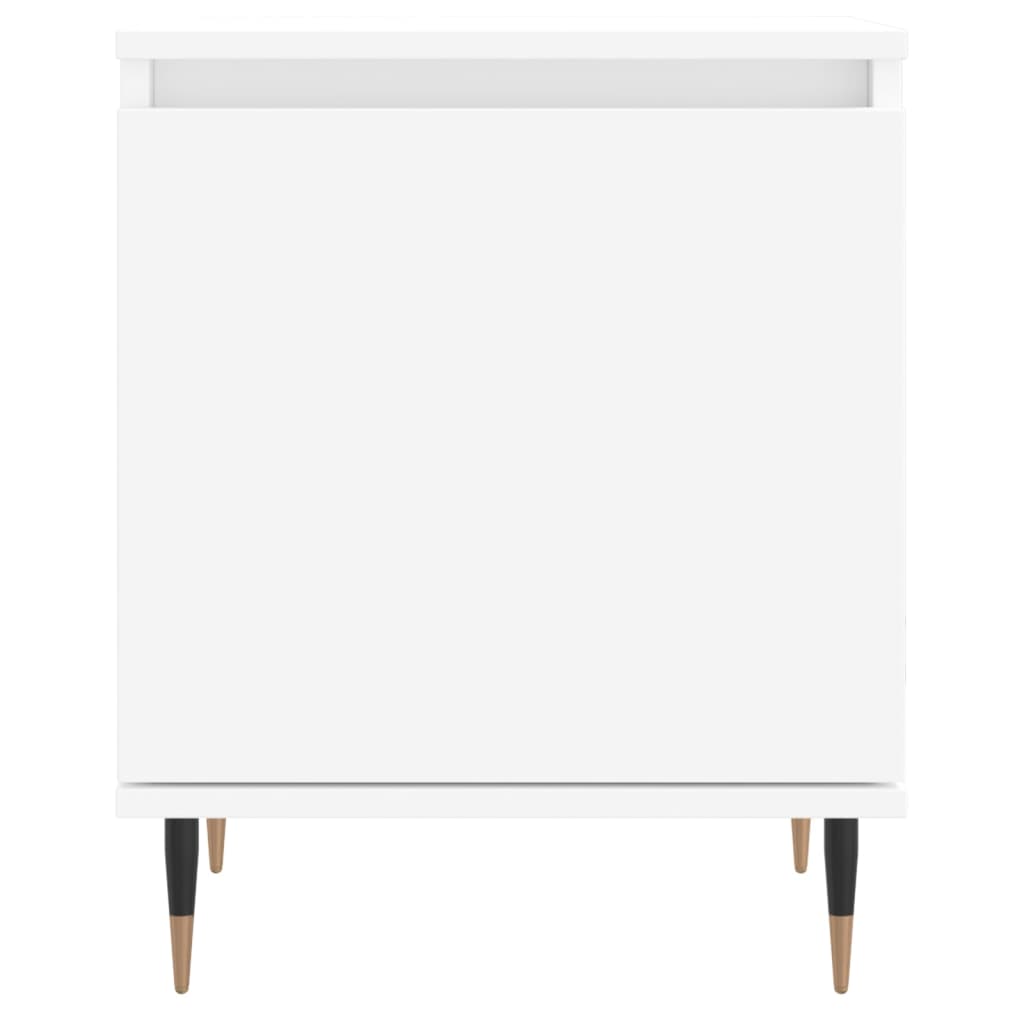 Noćni ormarići 2 kom bijeli 40 x 30 x 50 cm konstruirano drvo