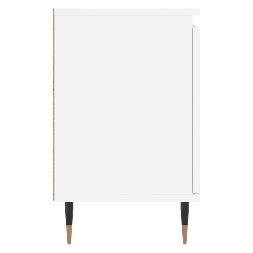 Noćni ormarići 2 kom bijeli 40 x 30 x 50 cm konstruirano drvo