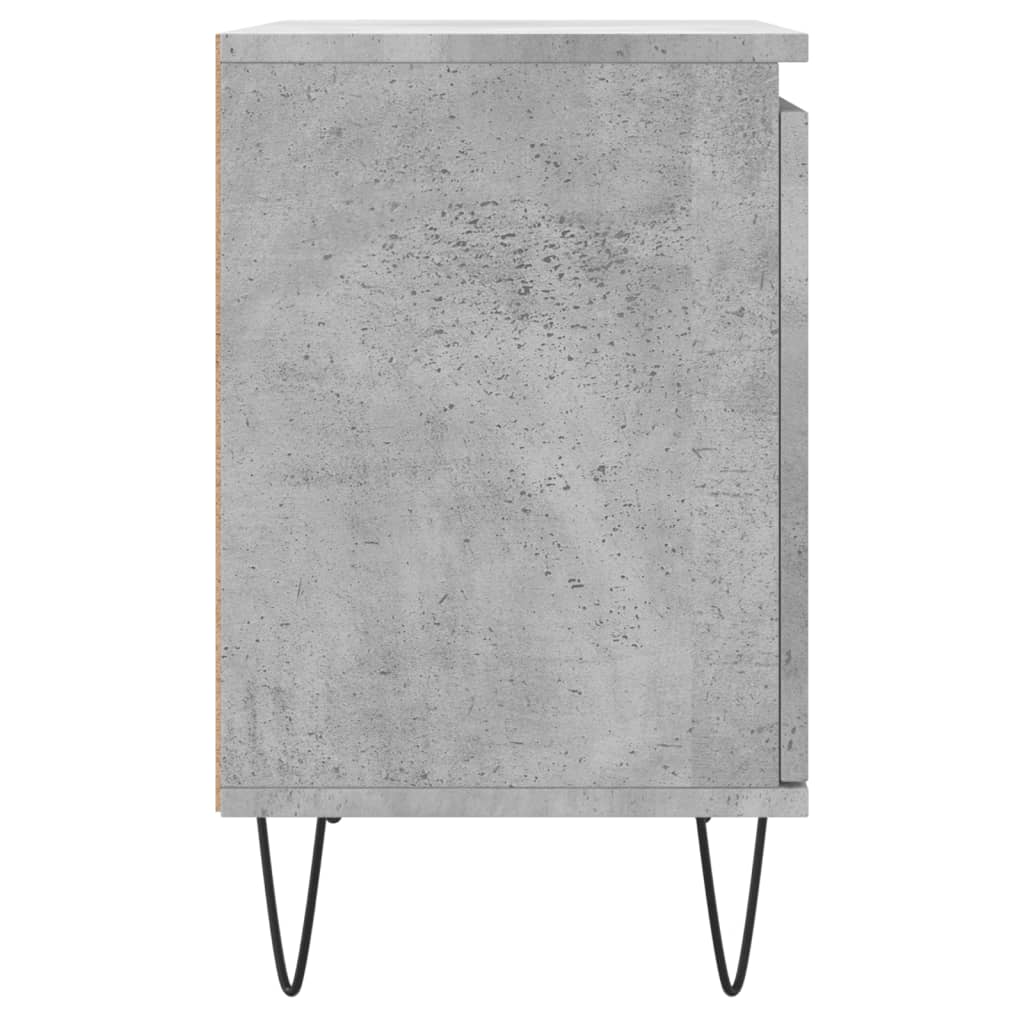 Noćni ormarići 2 kom boja betona 40x30x50 cm konstruirano drvo