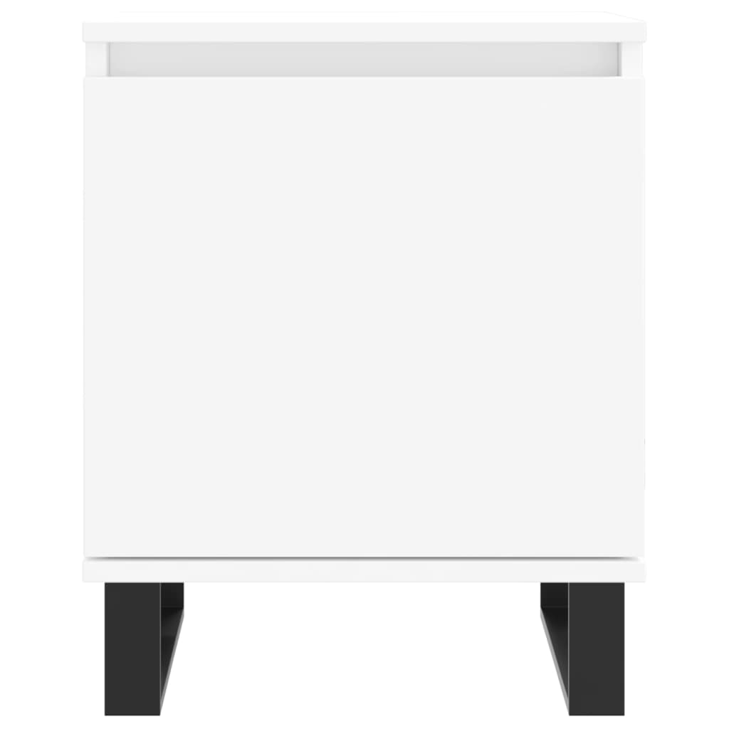 Noćni ormarići 2 kom bijeli 40 x 30 x 50 cm konstruirano drvo