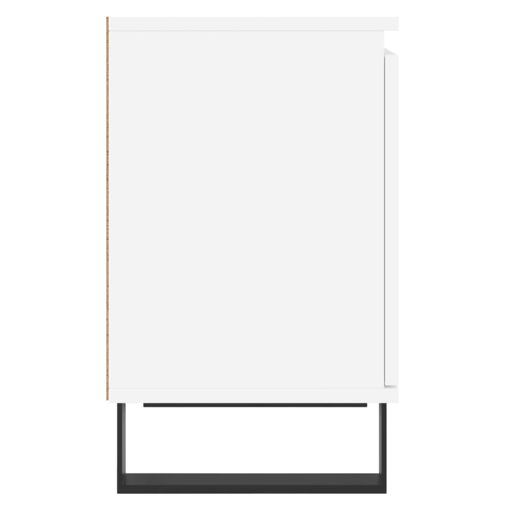 Noćni ormarići 2 kom bijeli 40 x 30 x 50 cm konstruirano drvo