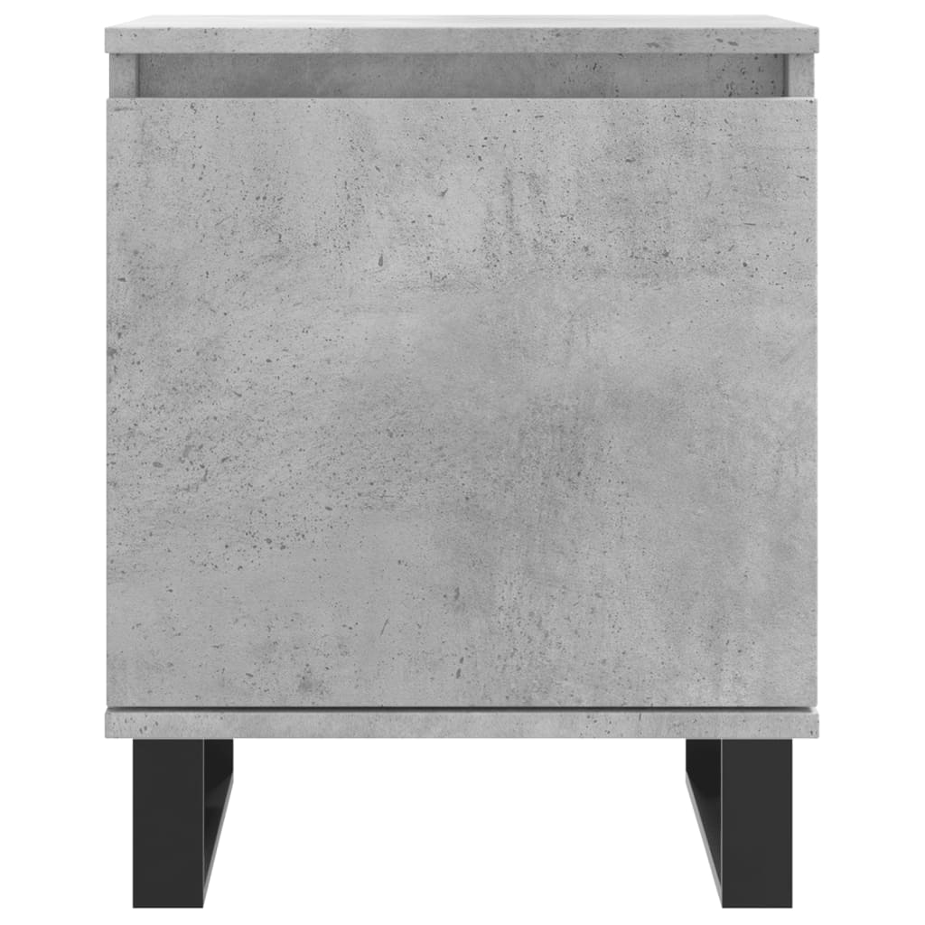Noćni ormarići 2 kom boja betona 40x30x50 cm konstruirano drvo