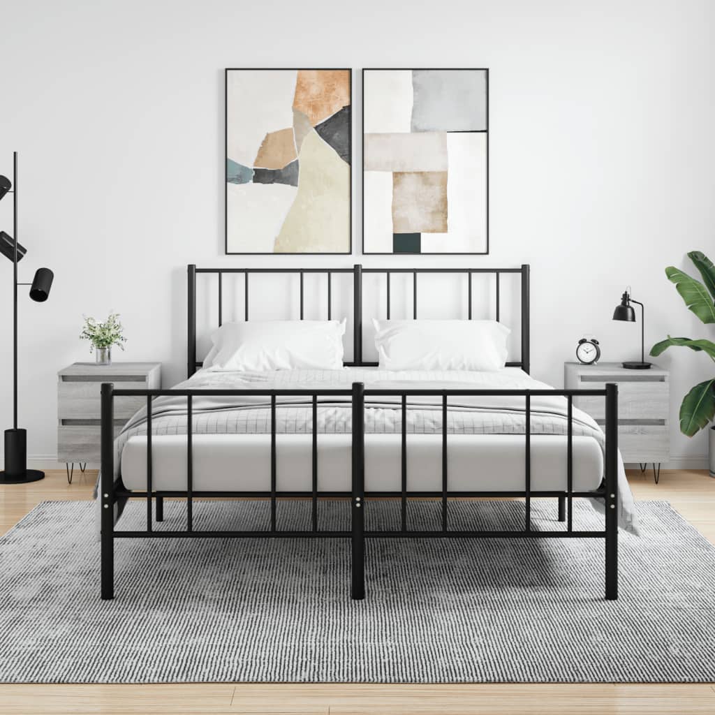 Noćni ormarići 2 kom boja hrasta 40x35x50 cm konstruirano drvo