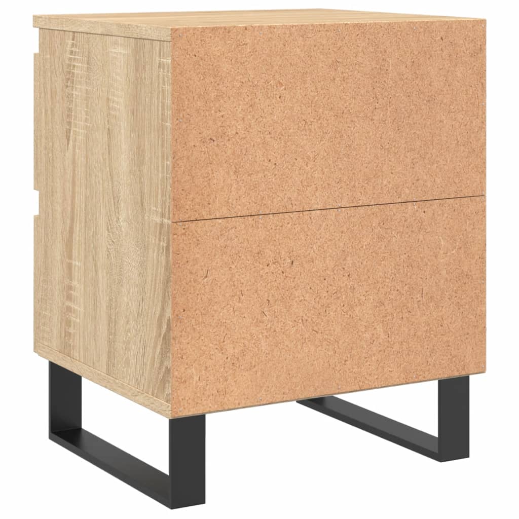 Noćni ormarići 2 kom boja hrasta 40x35x50 cm konstruirano drvo