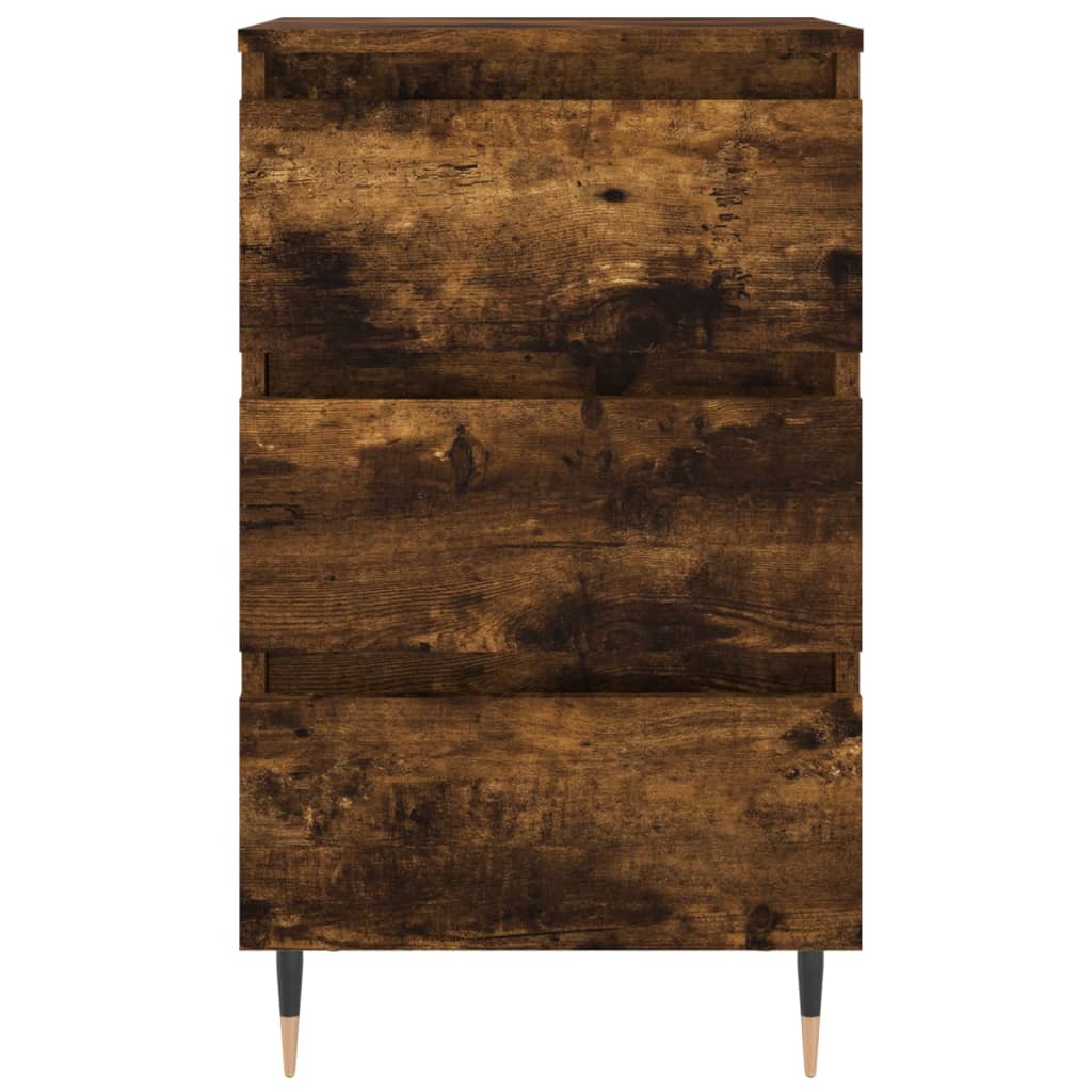 Noćni ormarići 2 kom boja hrasta 40x35x69 cm konstruirano drvo