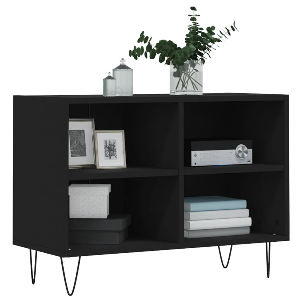 TV ormarić crni 69,5 x 30 x 50 cm od konstruiranog drva
