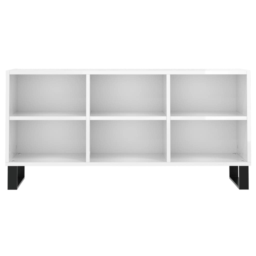 TV ormarić sjajni bijeli 103,5x30x50 cm od konstruiranog drva