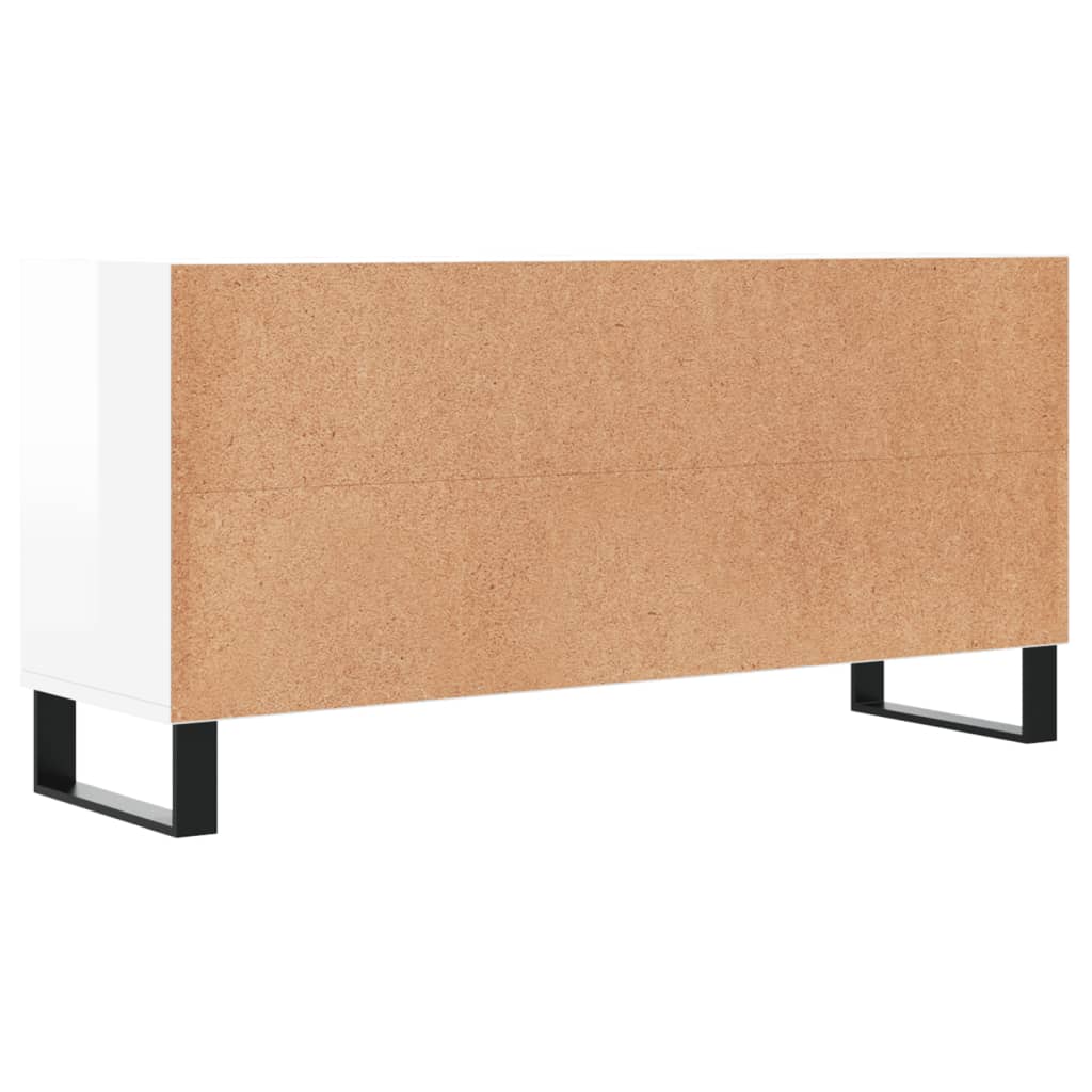 TV ormarić sjajni bijeli 103,5x30x50 cm od konstruiranog drva