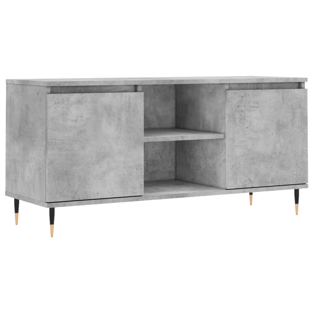 TV ormarić siva boja betona 104x35x50 cm od konstruiranog drva