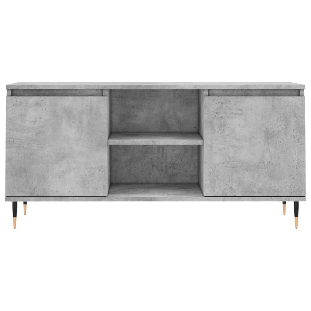 TV ormarić siva boja betona 104x35x50 cm od konstruiranog drva