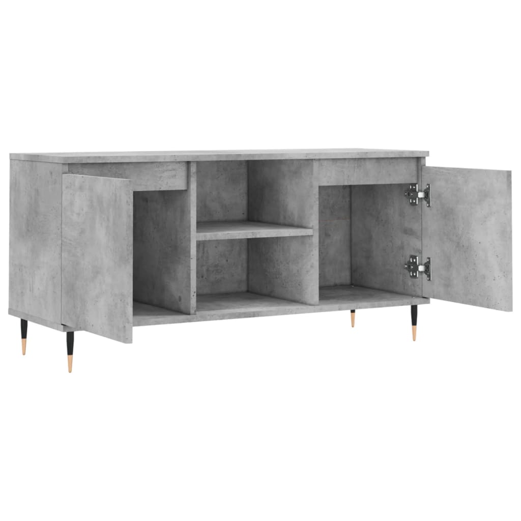 TV ormarić siva boja betona 104x35x50 cm od konstruiranog drva