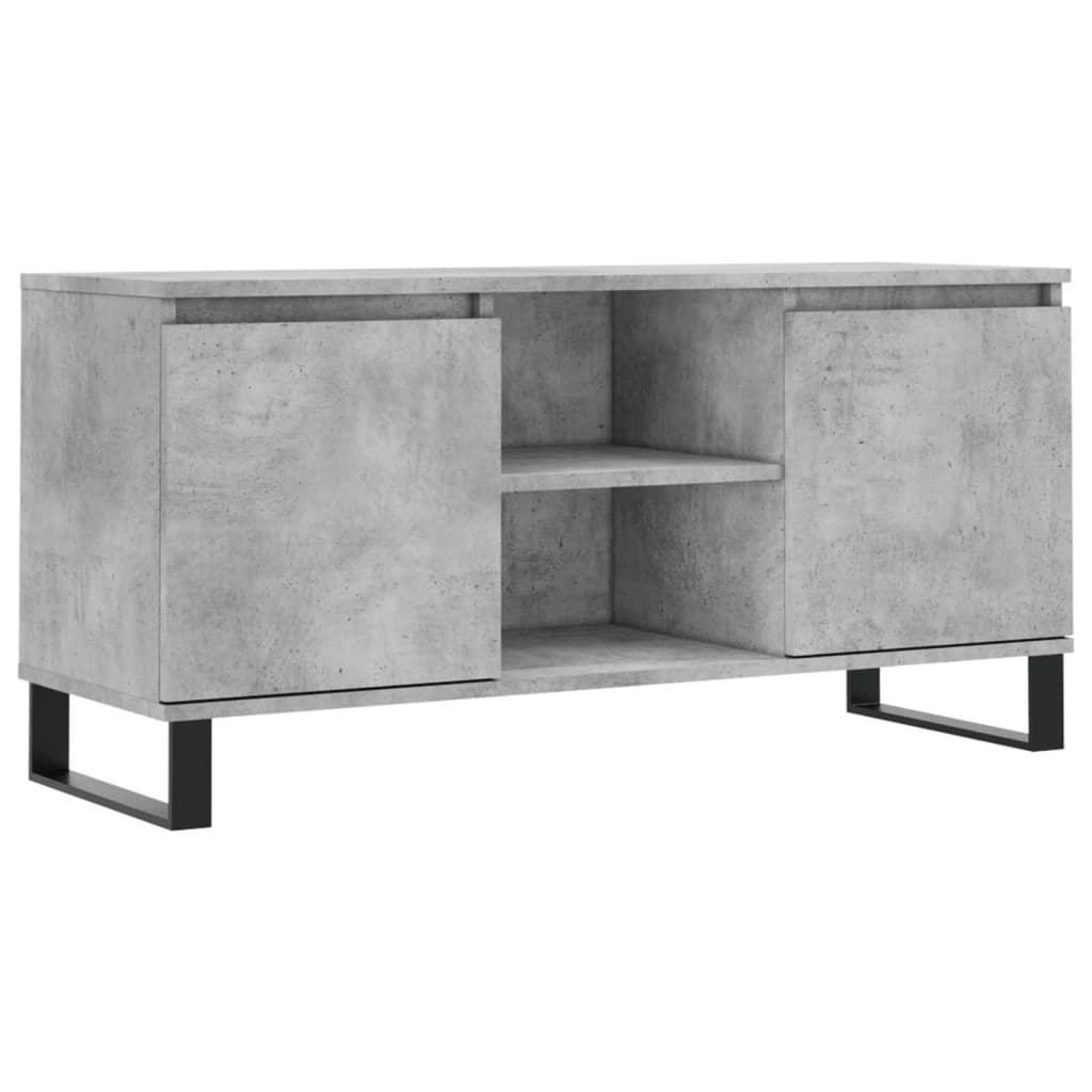 TV ormarić siva boja betona 104x35x50 cm od konstruiranog drva