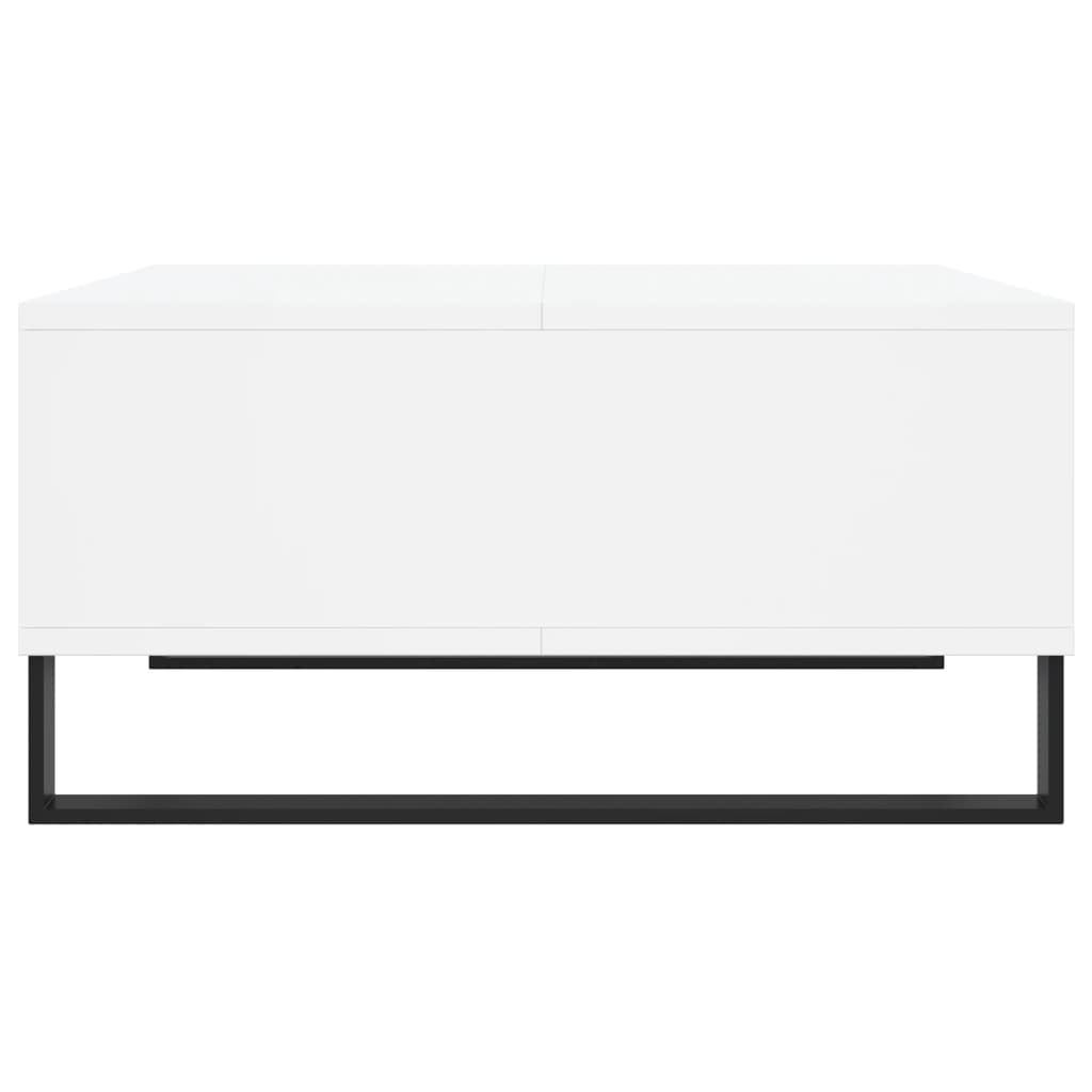 Stolić za kavu bijeli 60 x 60 x 30 cm od konstruiranog drva