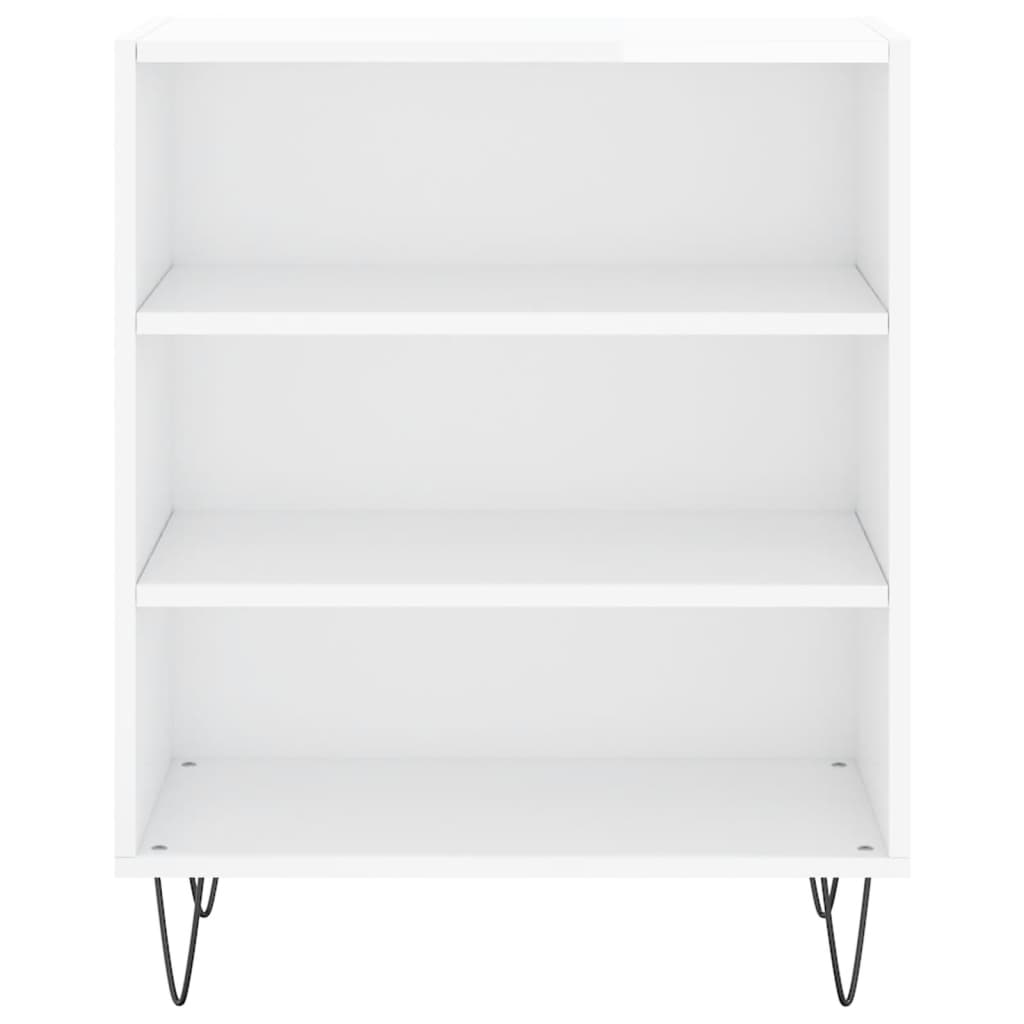 Komoda sjajna bijela 57 x 35 x 70 cm od konstruiranog drva