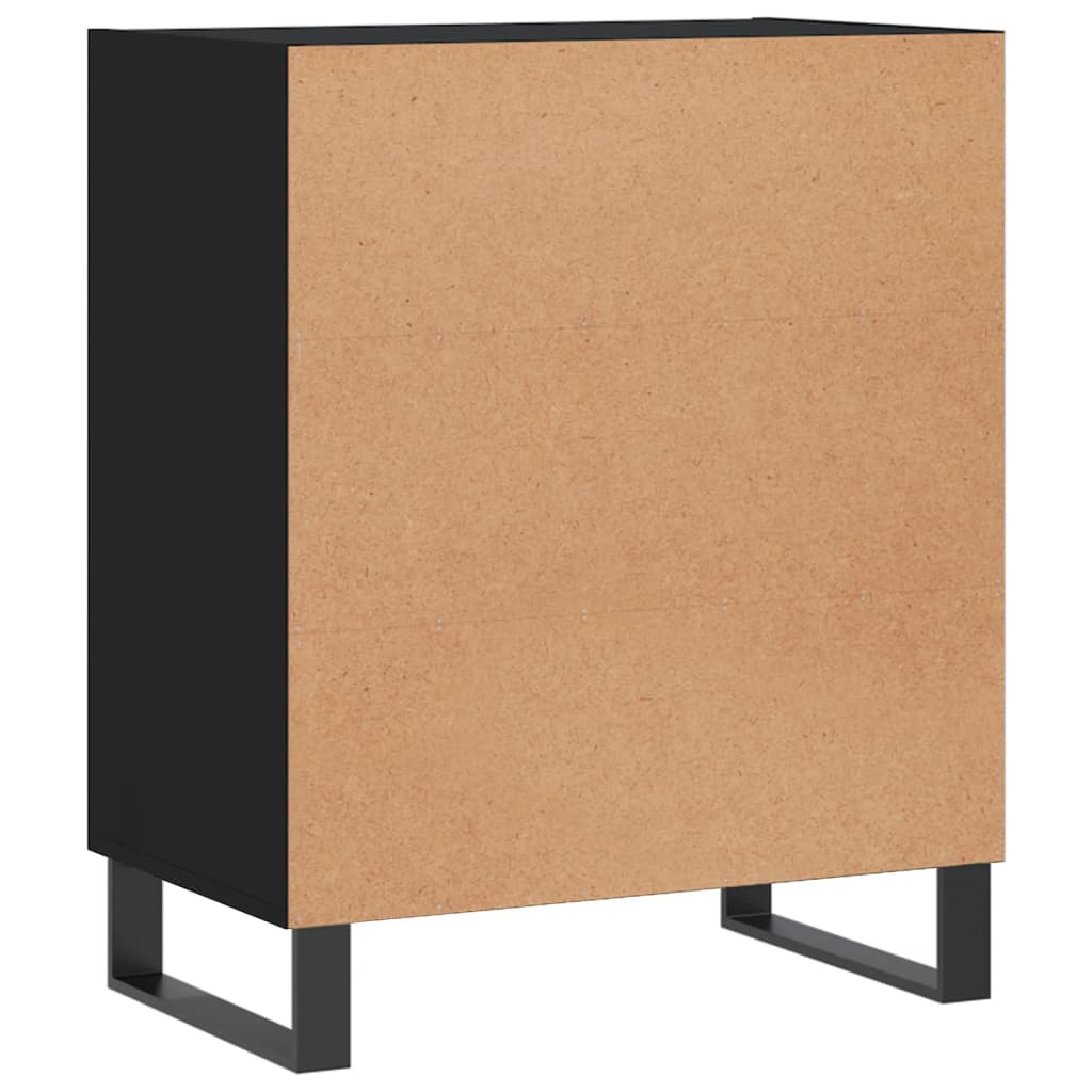 Komoda crna 57 x 35 x 70 cm od konstruiranog drva