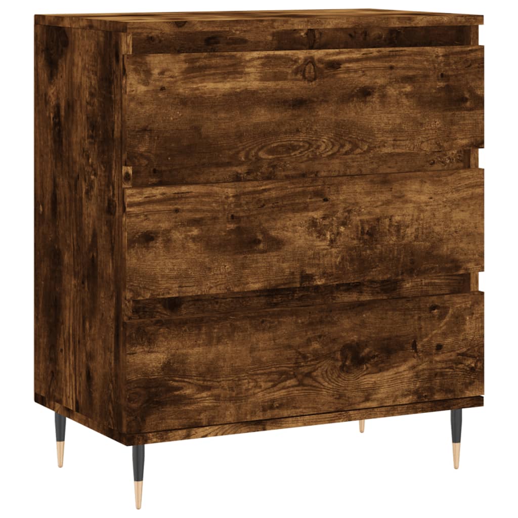 Komoda boja dimljenog hrasta 60 x 35 x 70 cm konstruirano drvo