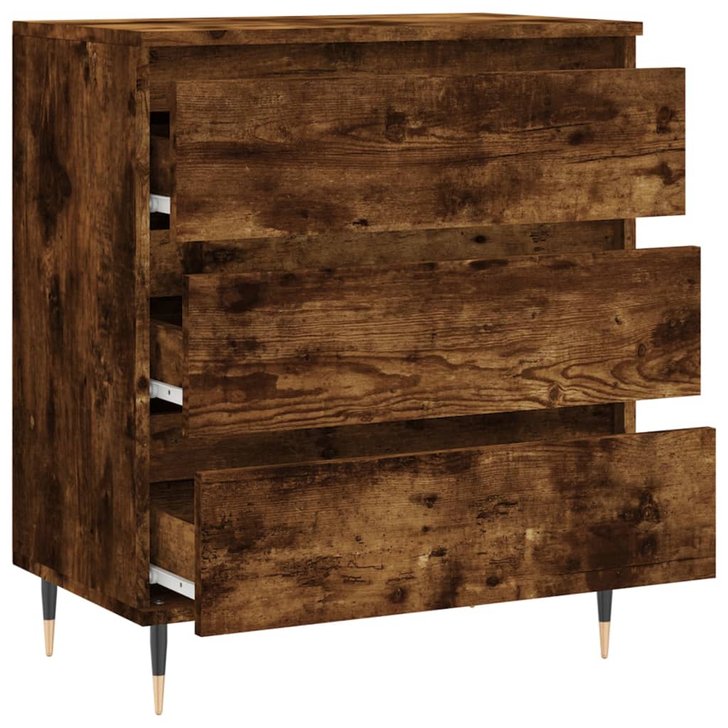 Komoda boja dimljenog hrasta 60 x 35 x 70 cm konstruirano drvo