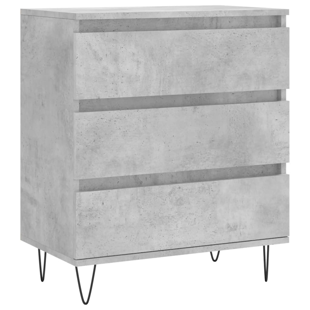 Komoda siva boja betona 60x35x70 cm od konstruiranog drva