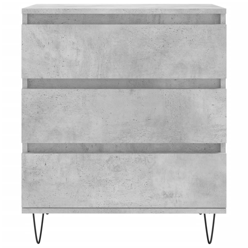 Komoda siva boja betona 60x35x70 cm od konstruiranog drva