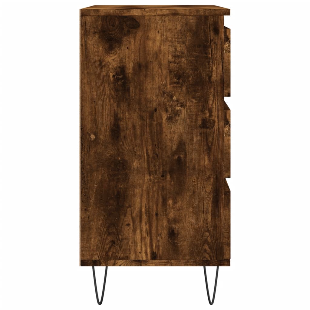 Komoda boja dimljenog hrasta 60 x 35 x 70 cm konstruirano drvo