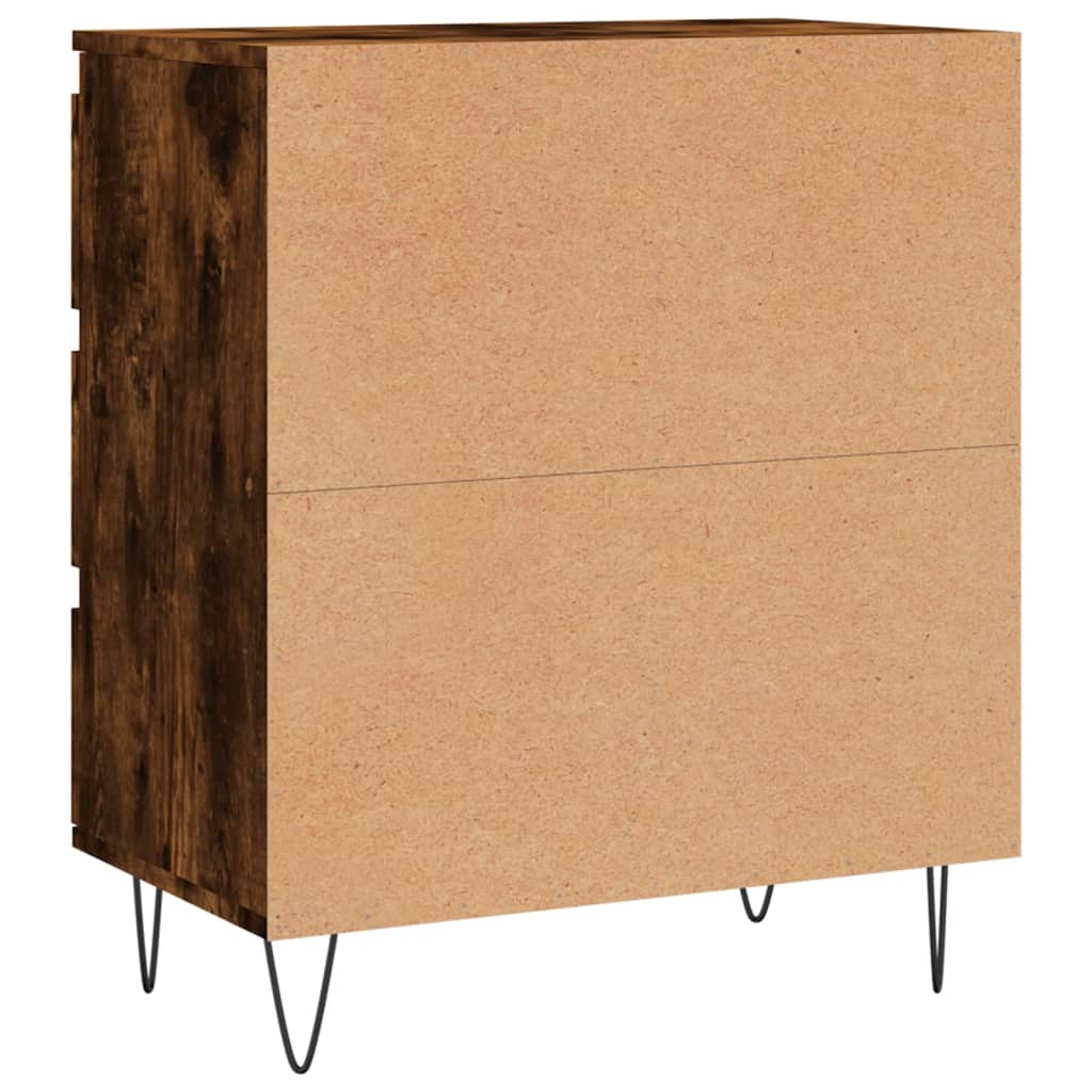 Komoda boja dimljenog hrasta 60 x 35 x 70 cm konstruirano drvo