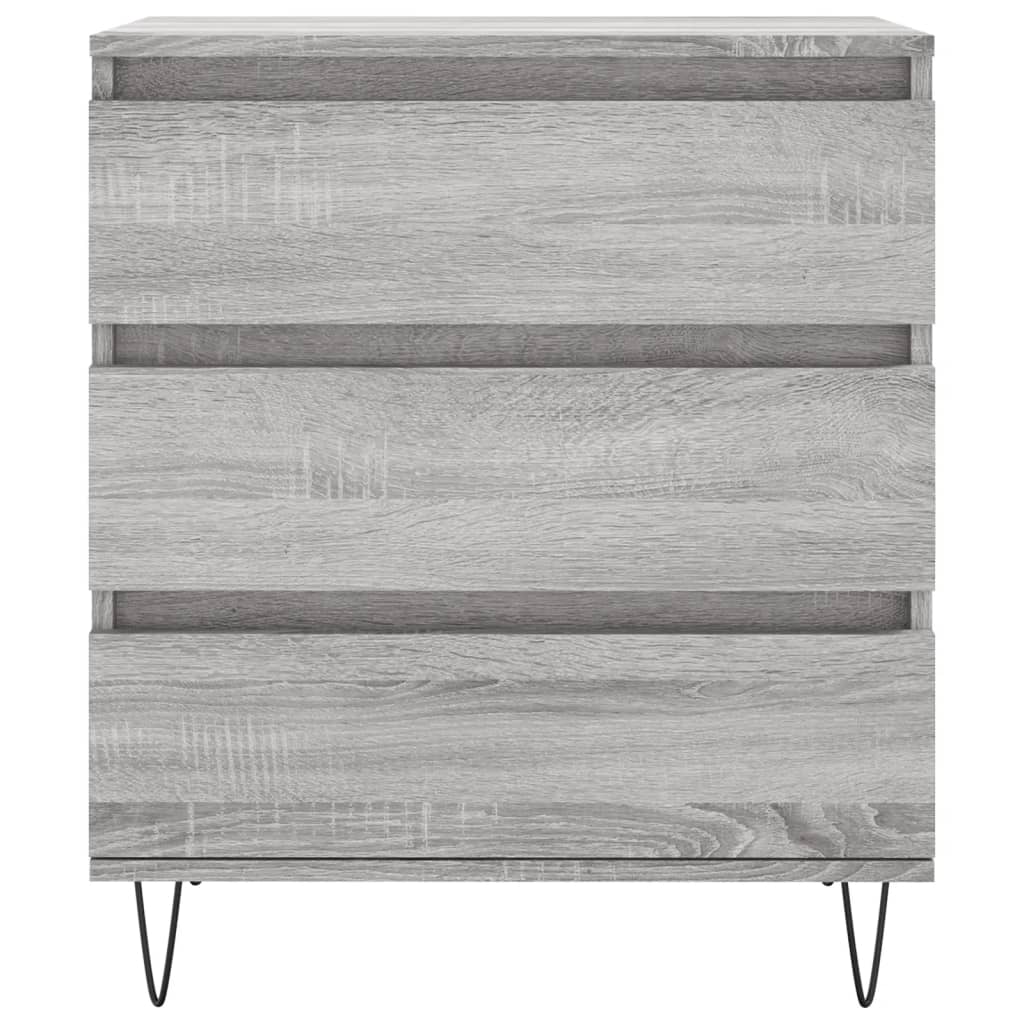 Komoda sivog hrasta sonome 60x35x70 cm od konstruiranog drva