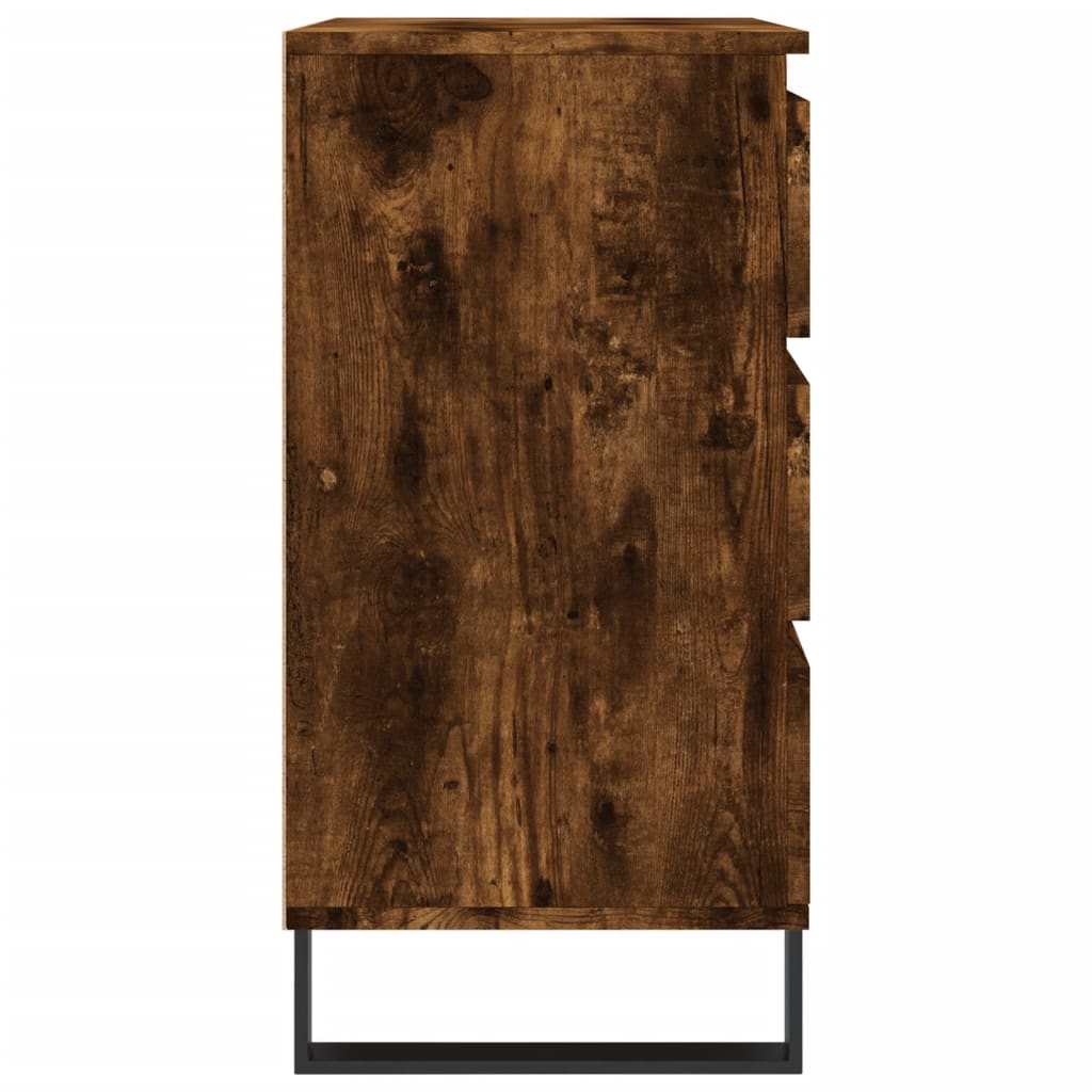 Komoda boja dimljenog hrasta 60 x 35 x 70 cm konstruirano drvo