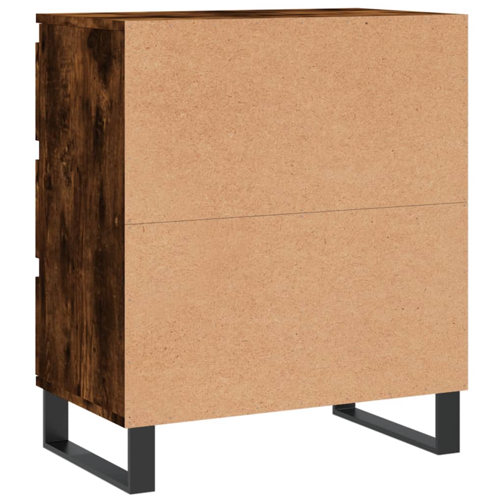 Komoda boja dimljenog hrasta 60 x 35 x 70 cm konstruirano drvo