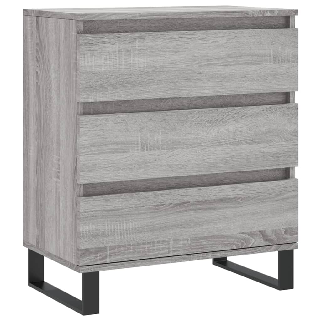 Komoda sivog hrasta sonome 60x35x70 cm od konstruiranog drva