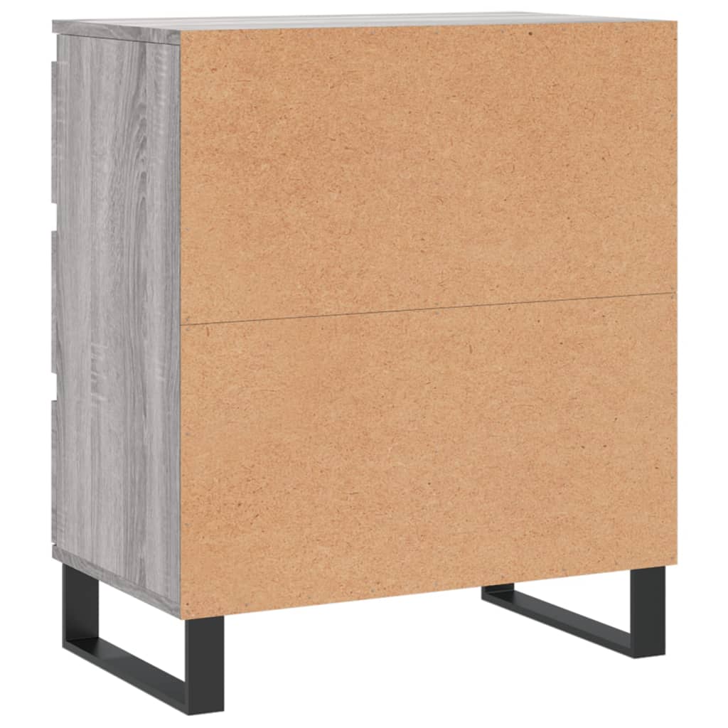Komoda sivog hrasta sonome 60x35x70 cm od konstruiranog drva