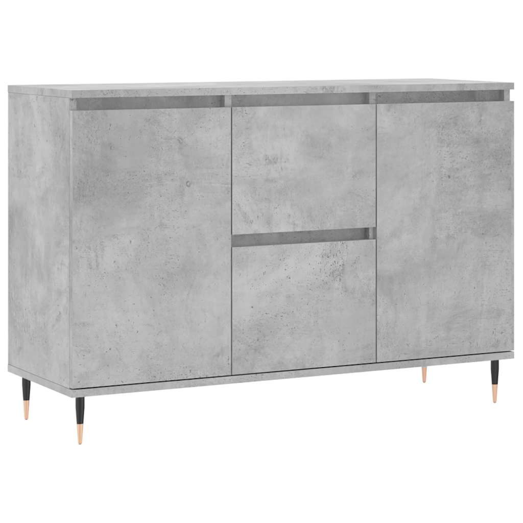 Komoda siva boja betona 101,5x35x70 cm od konstruiranog drva