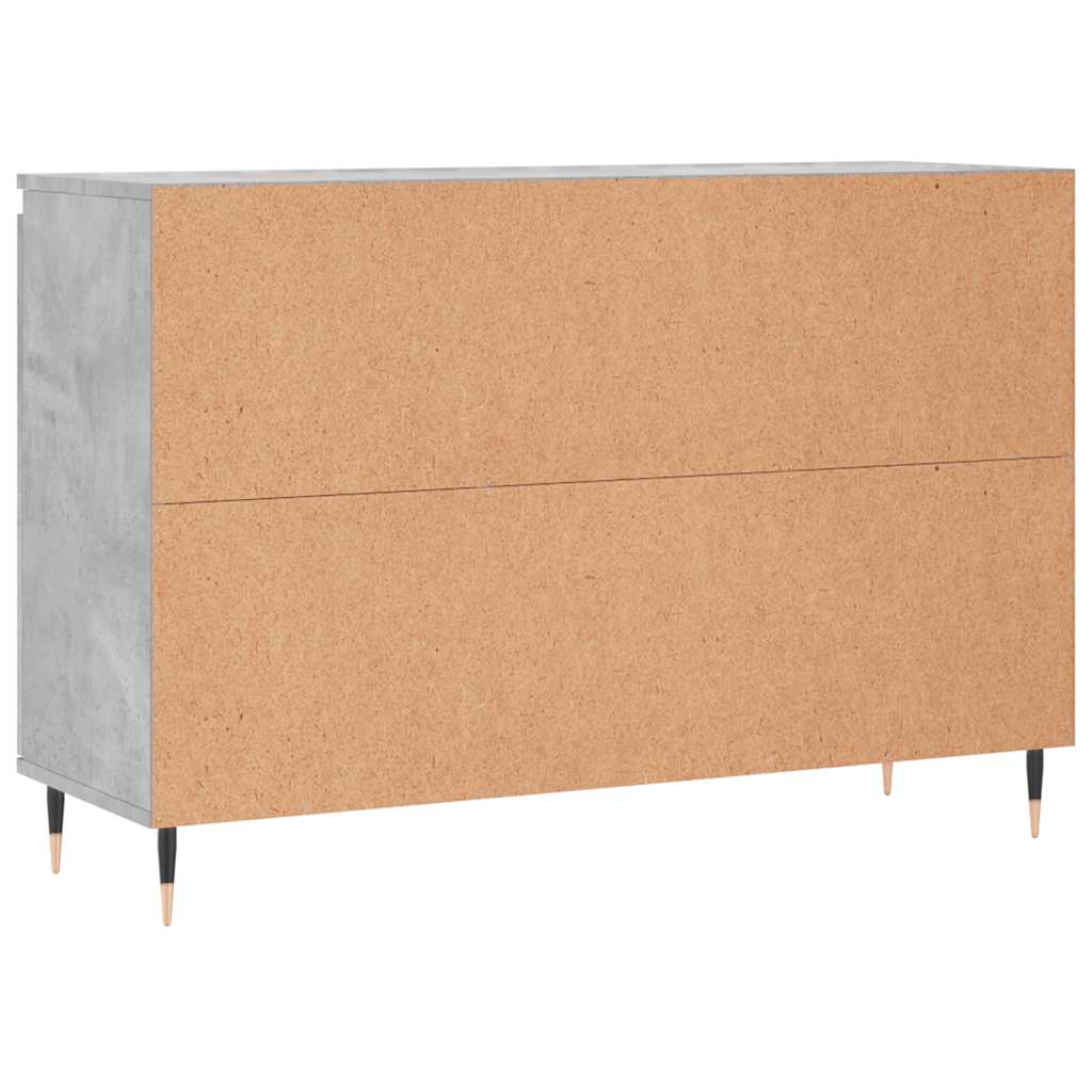 Komoda siva boja betona 101,5x35x70 cm od konstruiranog drva
