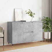 Komoda siva boja betona 101,5x35x70 cm od konstruiranog drva