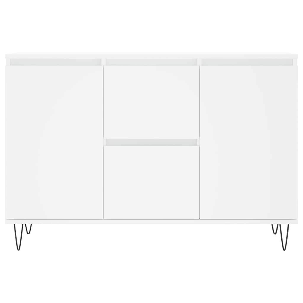 Komoda bijela 101,5x35x70 cm od konstruiranog drva