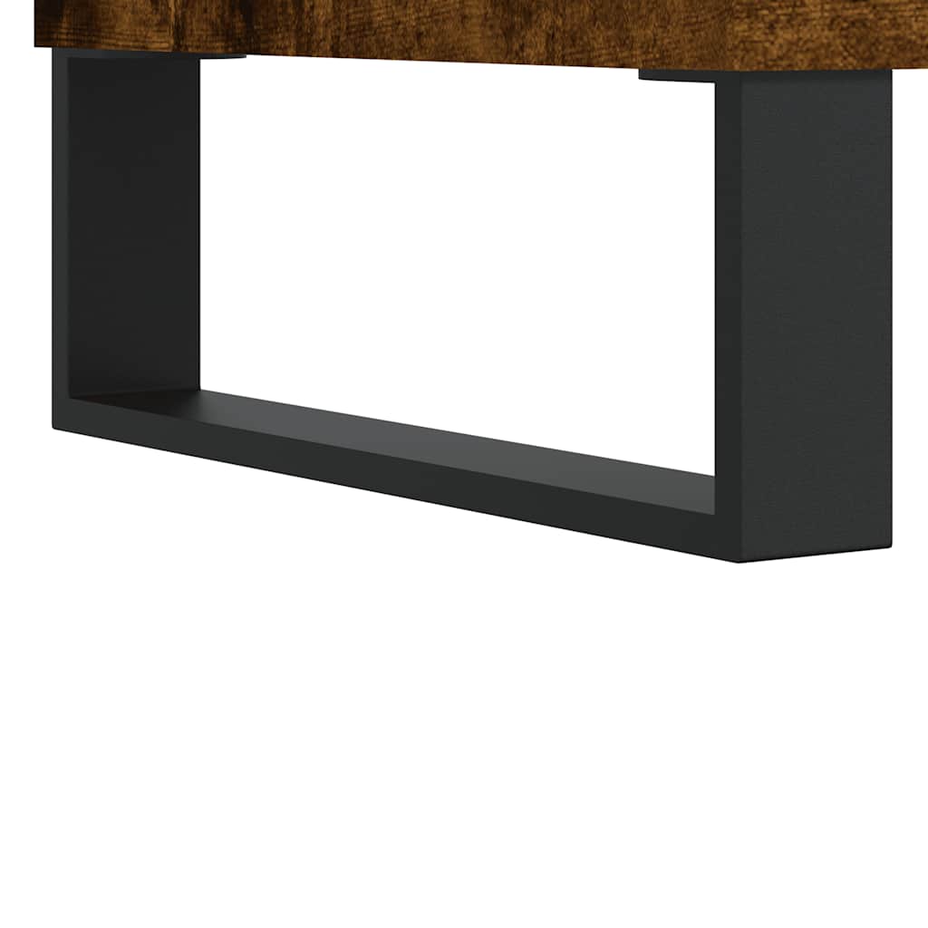 Komoda boja dimljenog hrasta 101,5x35x70 cm konstruirano drvo