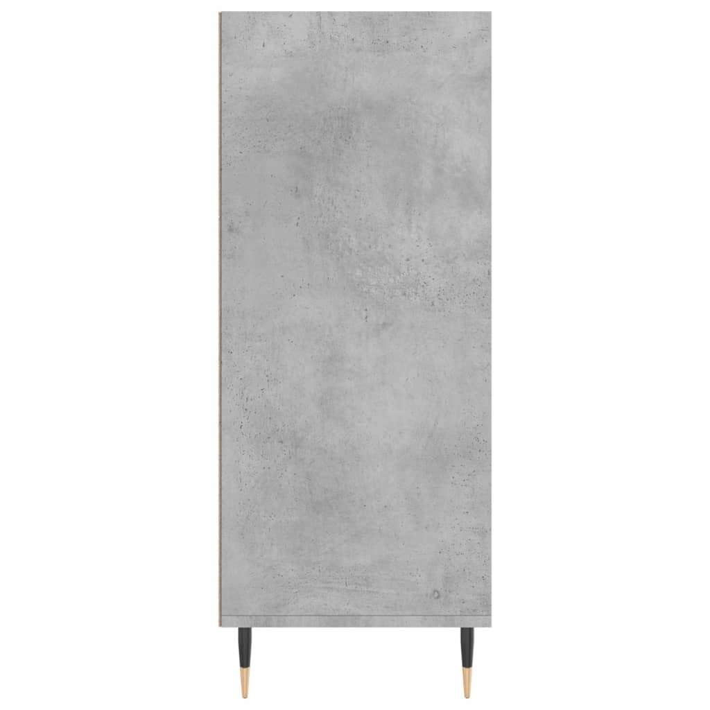 Visoka komoda siva boja betona 57x35x90 cm konstruirano drvo
