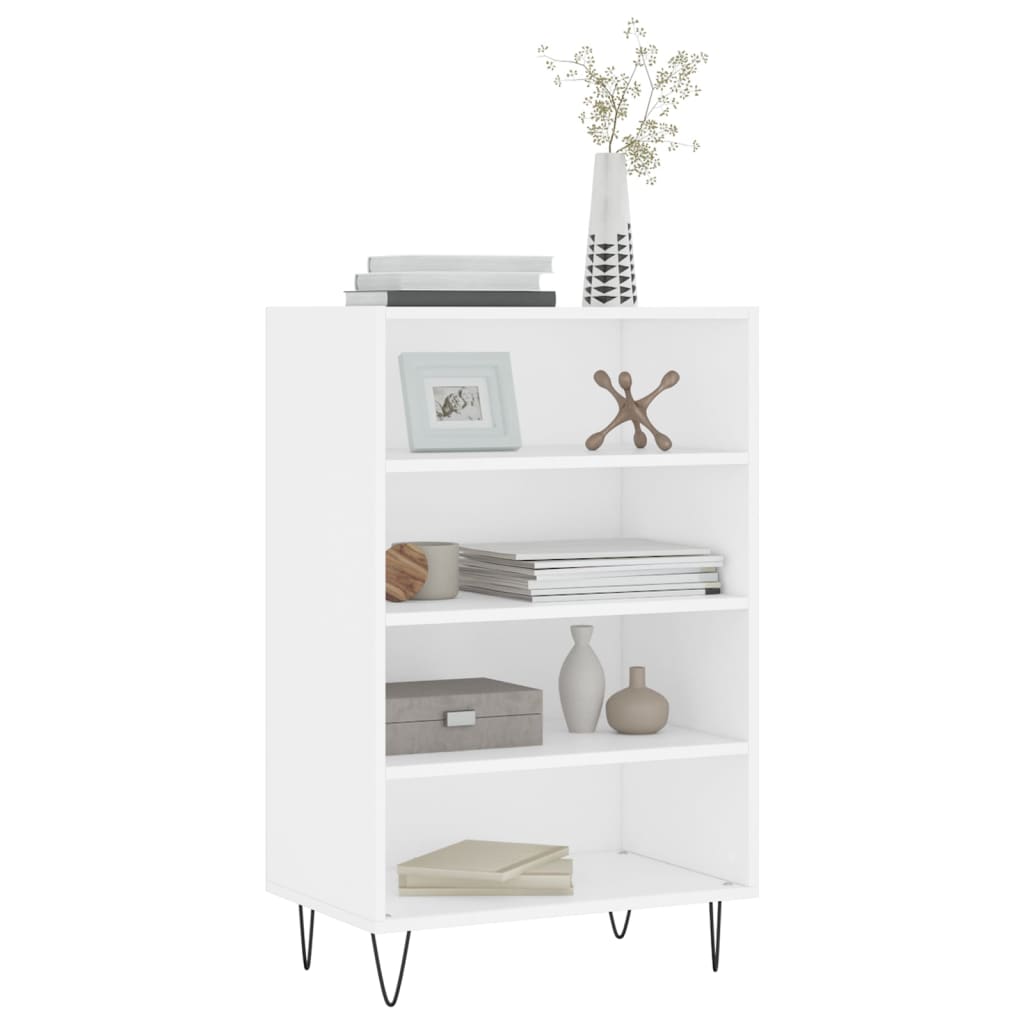 Visoka komoda bijela 57 x 35 x 90 cm od konstruiranog drva