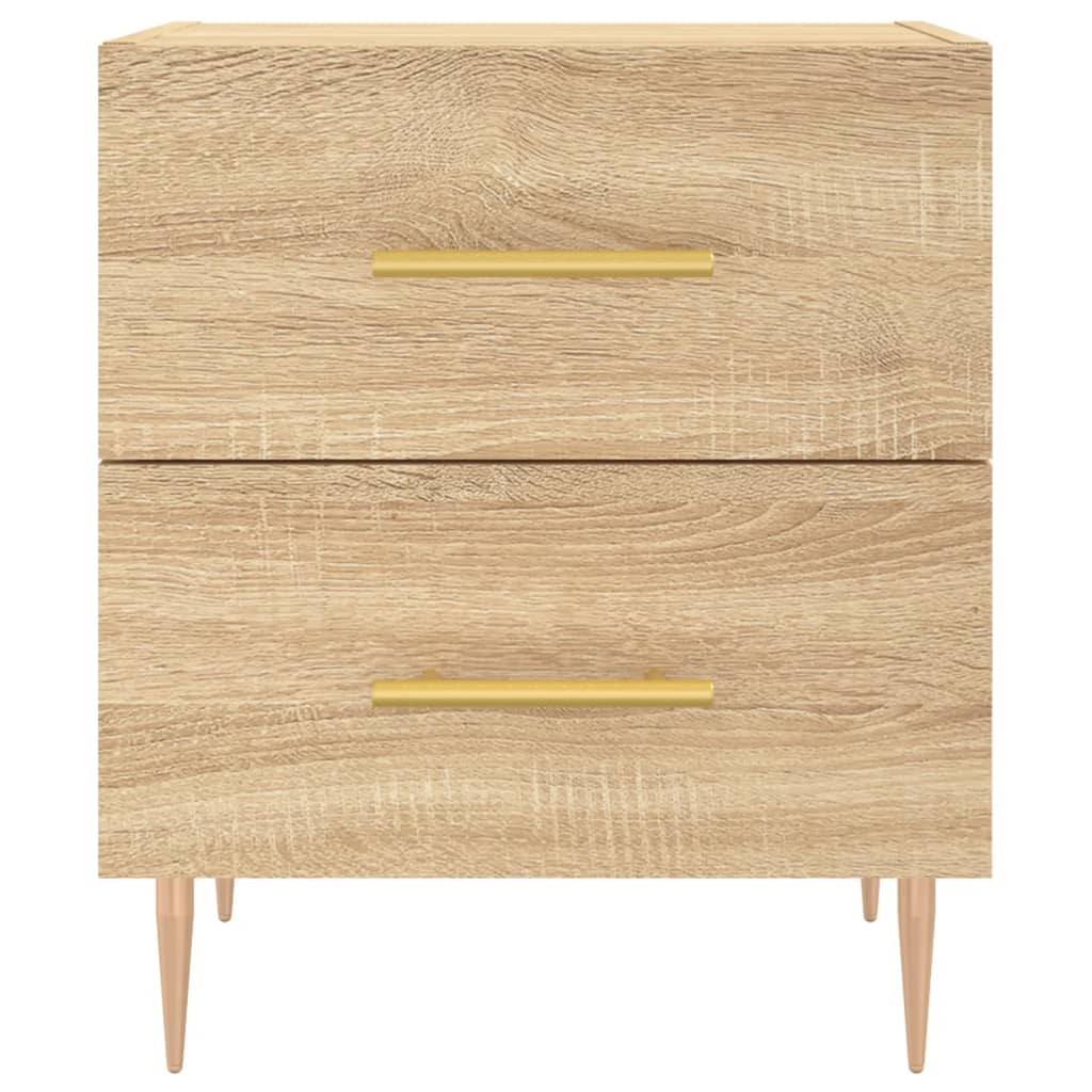 Noćni ormarići 2 kom boja hrasta 40x35x47,5cm konstruirano drvo