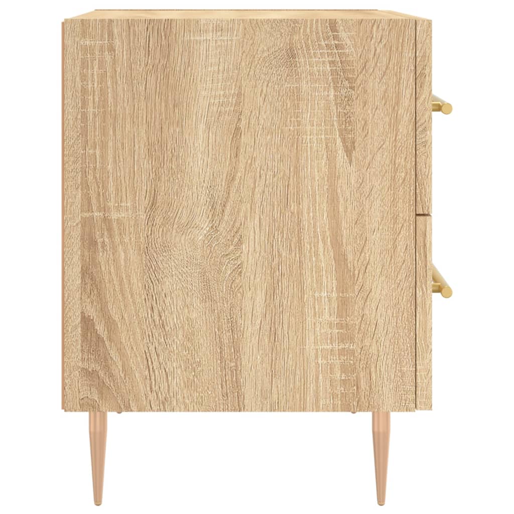 Noćni ormarići 2 kom boja hrasta 40x35x47,5cm konstruirano drvo