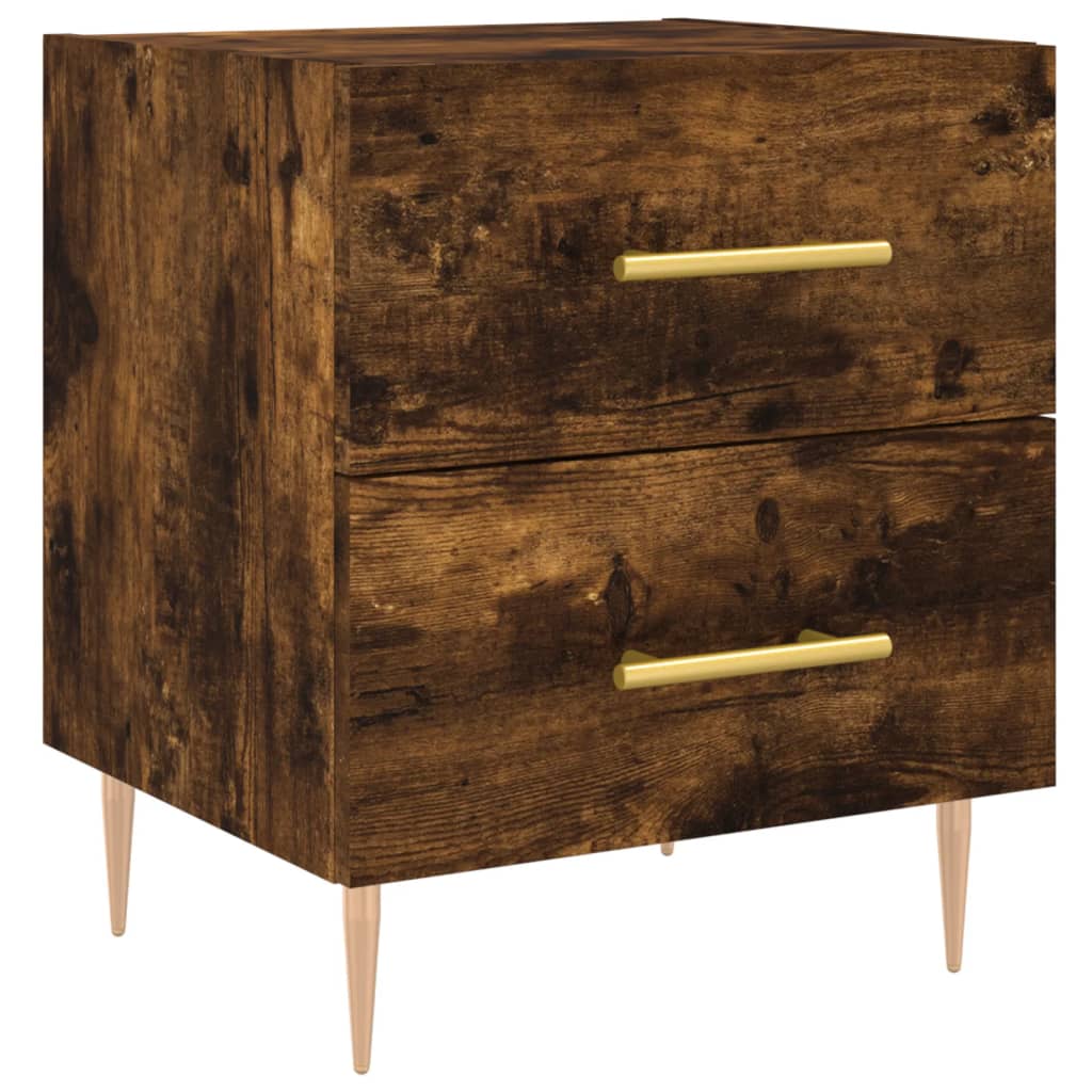 Noćni ormarići 2 kom boja hrasta 40x35x47,5cm konstruirano drvo